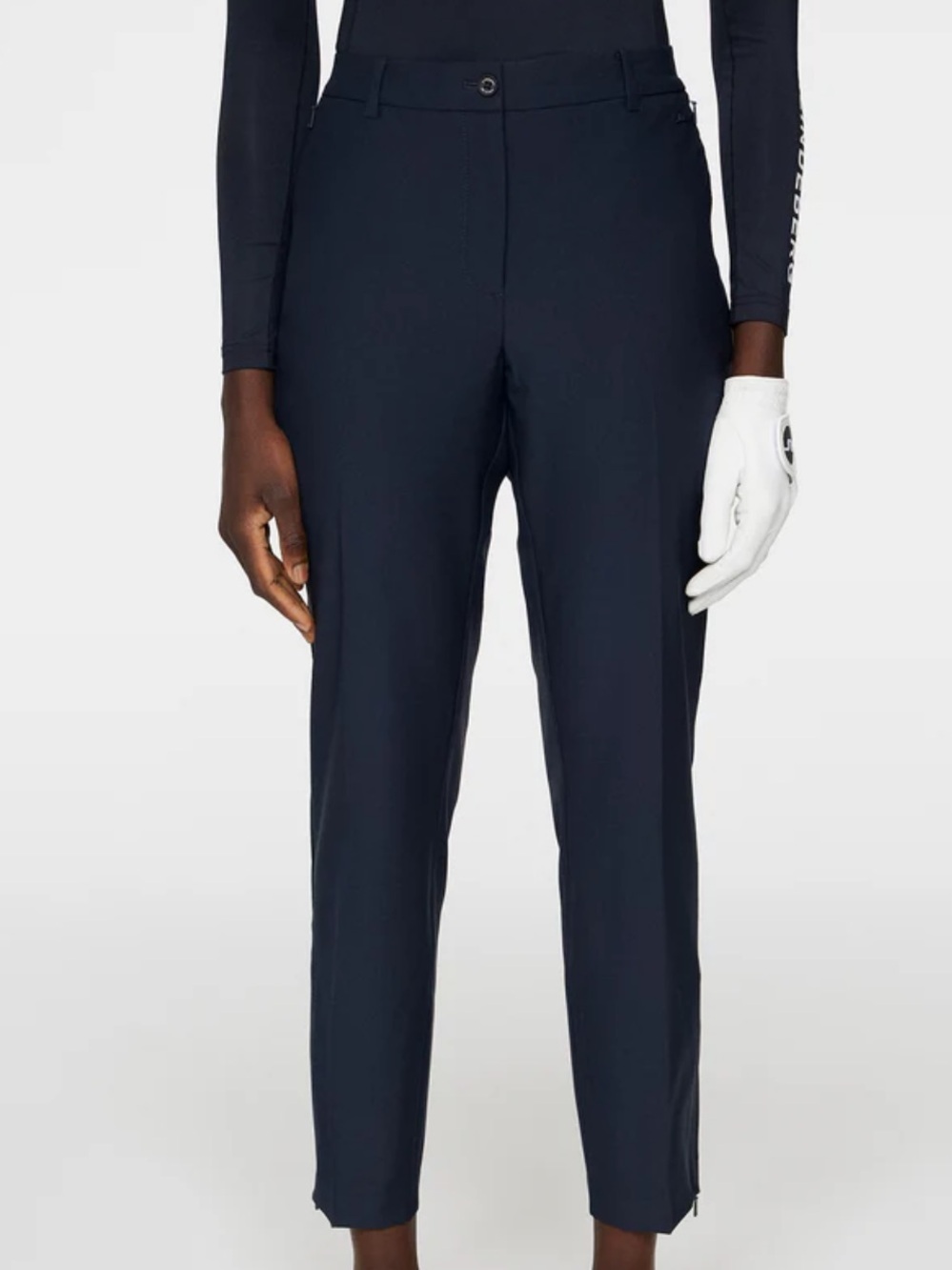 J.Lindeberg Pants Womens 30 Blue Pia Golf Tapered Stretch Zip Hem Pockets